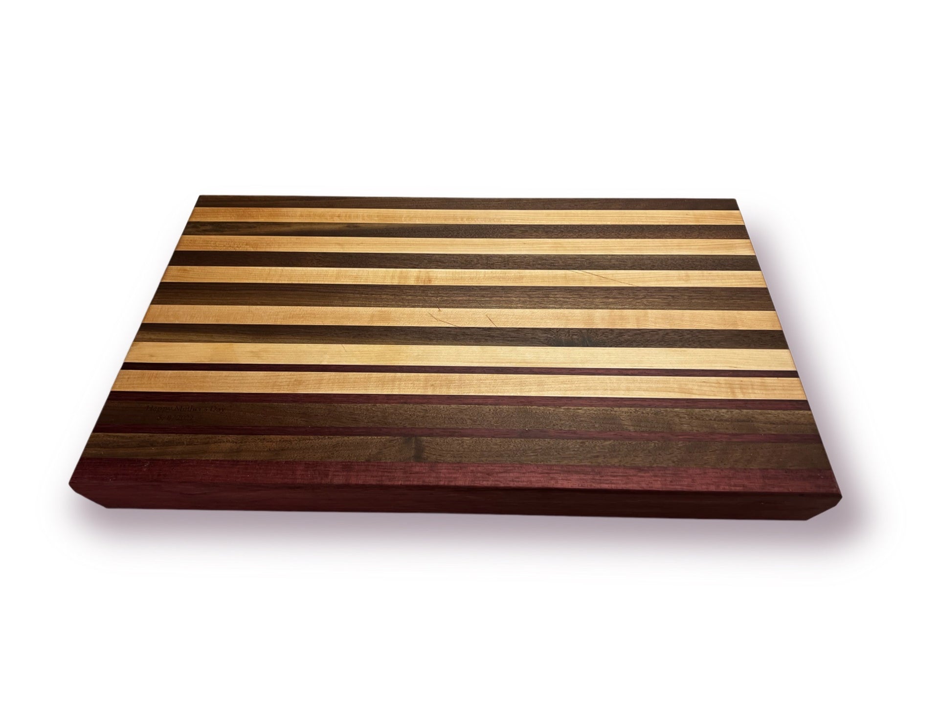 Padauk Cutting Board With Curves — STS Kraftworks Cutting Boards